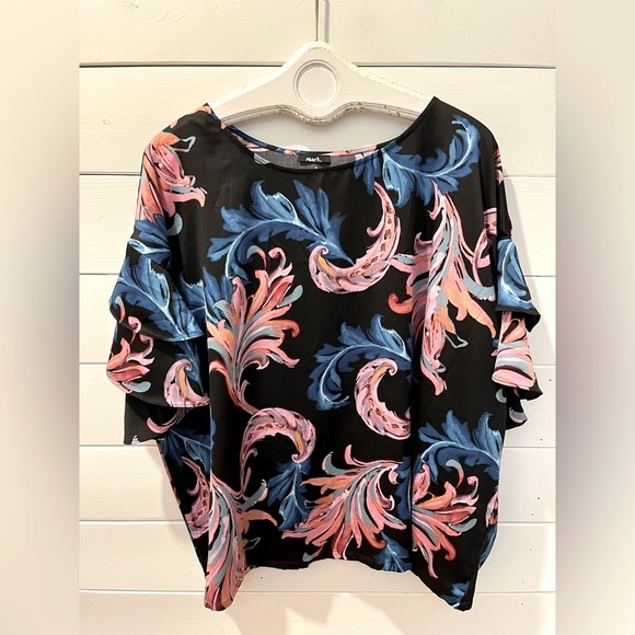 Mark. – Floral Ruffle Sleeve Top – Size 3X - Picture 1 of 8